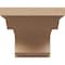 Ekena Millwork 10"W x 20"D x 10"H Wide Emerson Rough Cedar Woodgrain TimberThane Corbel, Primed Tan CORUR10X20X10EMRRCPR - alternate 3